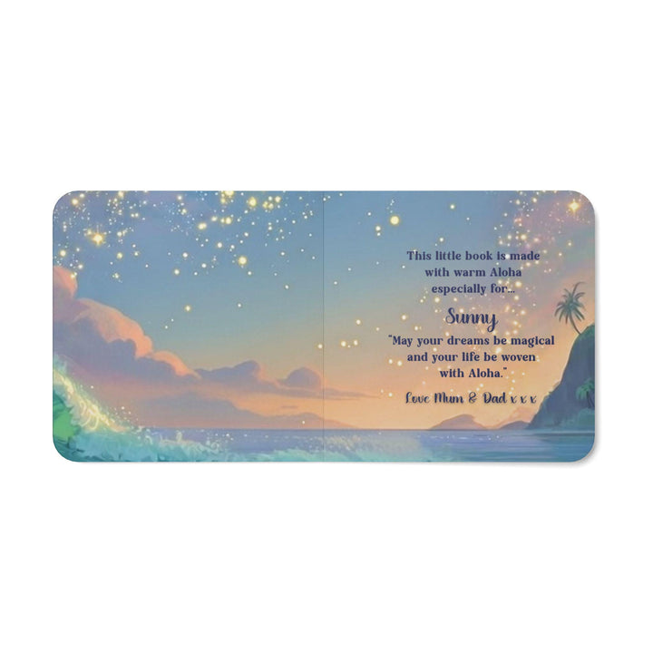 Personalised Little Aloha Board Book – Hawaiian Mindfulness Story for children of all ages, first birthday, toddlers, christening gift