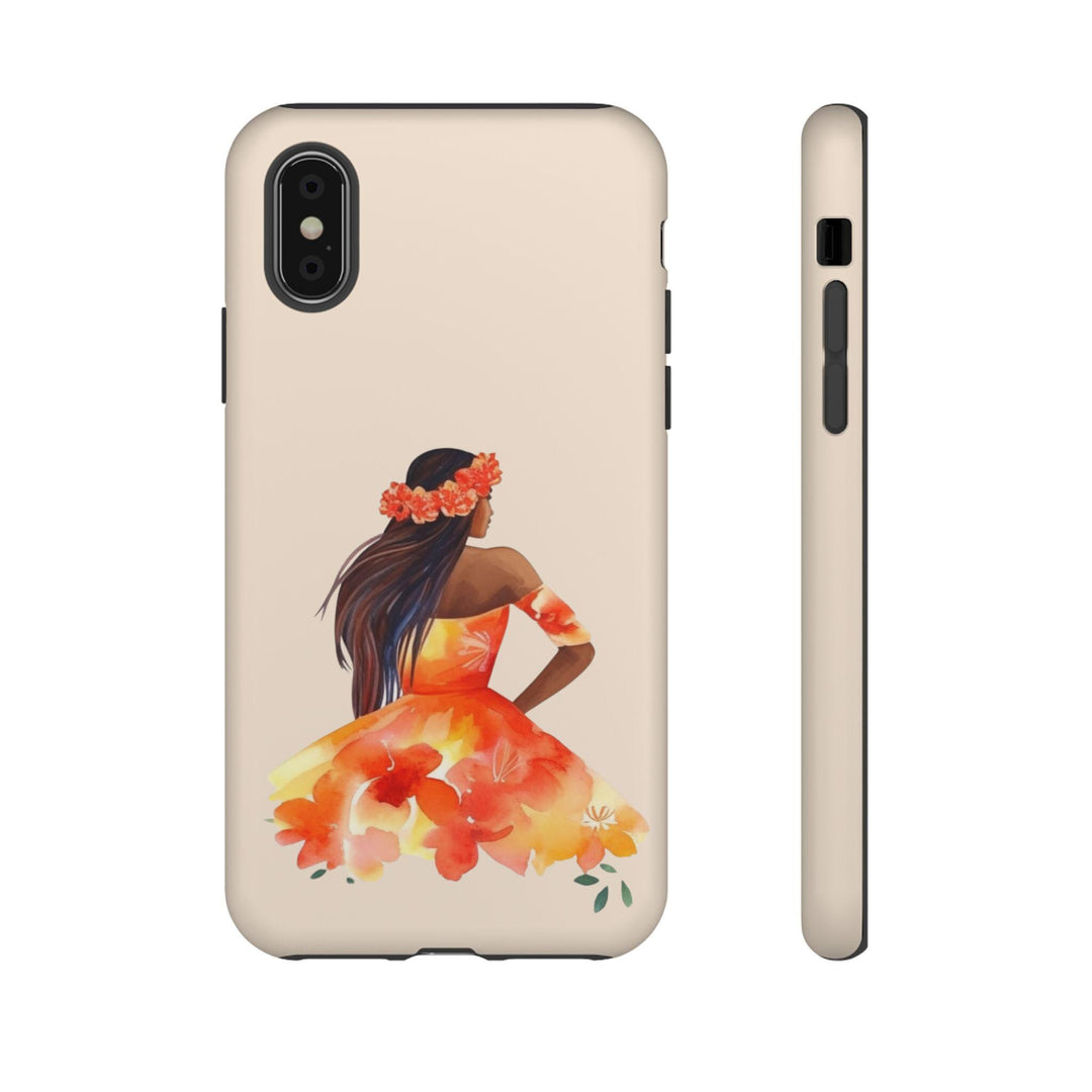 Polynesian Phone Case | Durable iPhone Case with Floral Design & Wireless Charging Compatible