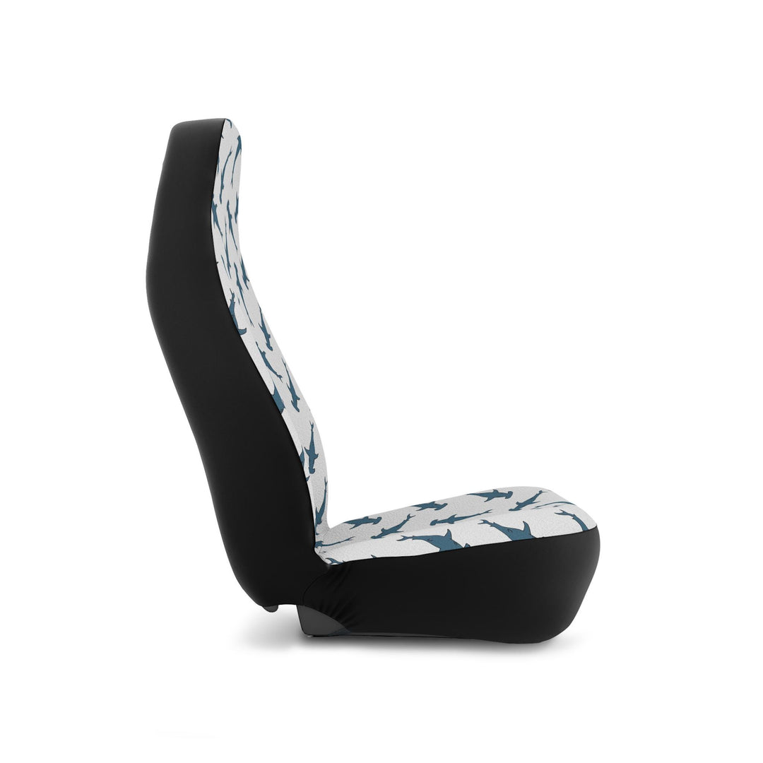 Hammerhead Shark Car Seat Covers - Universal Fit, Abstract Coastal Surf Design