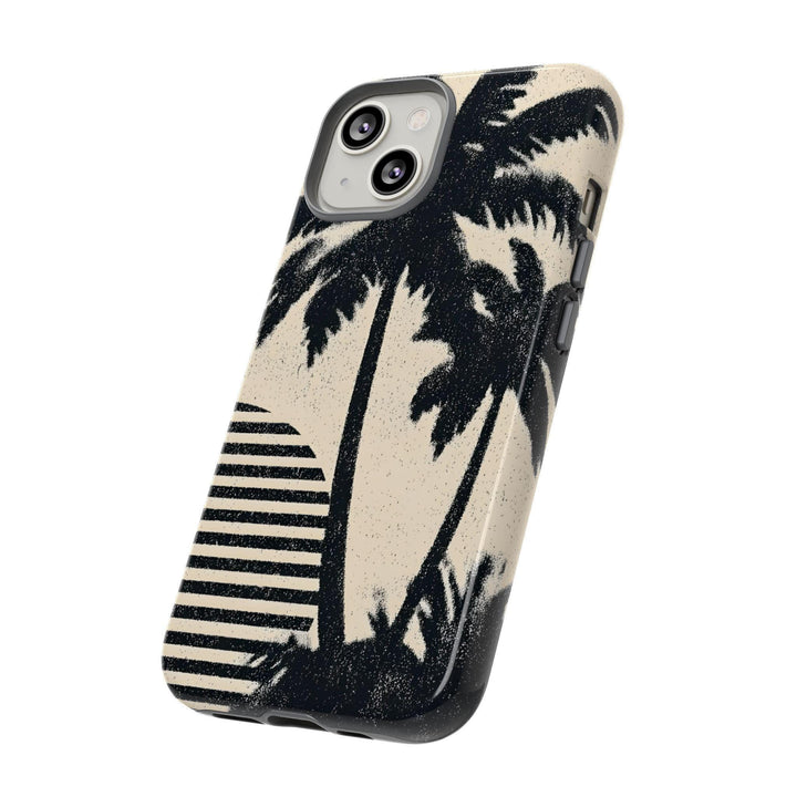 Tough Dual Layer Phone Case | Vintage Palm Tree Design for iPhone & Samsung