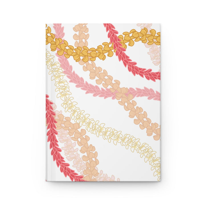 Hawaiian Flower Lei Hardcover Journal | 150 Lined Pages & Personalised Floral Notebook