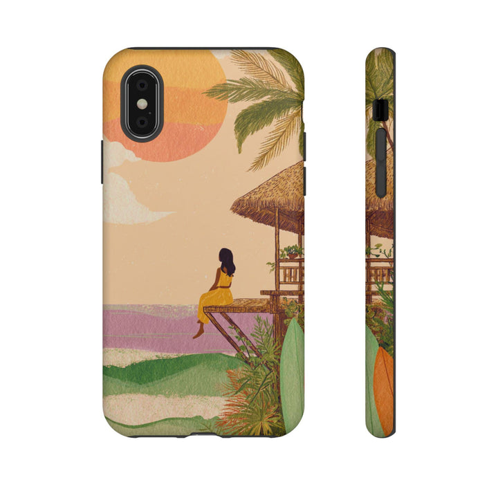 Tough Dual Layer Phone Case | Island Dreamer Coastal Boho Design for iPhone & Samsung