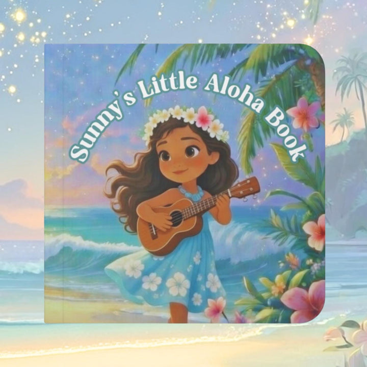 Personalised Little Aloha Board Book – Hawaiian Mindfulness Story for children of all ages, first birthday, toddlers, christening gift