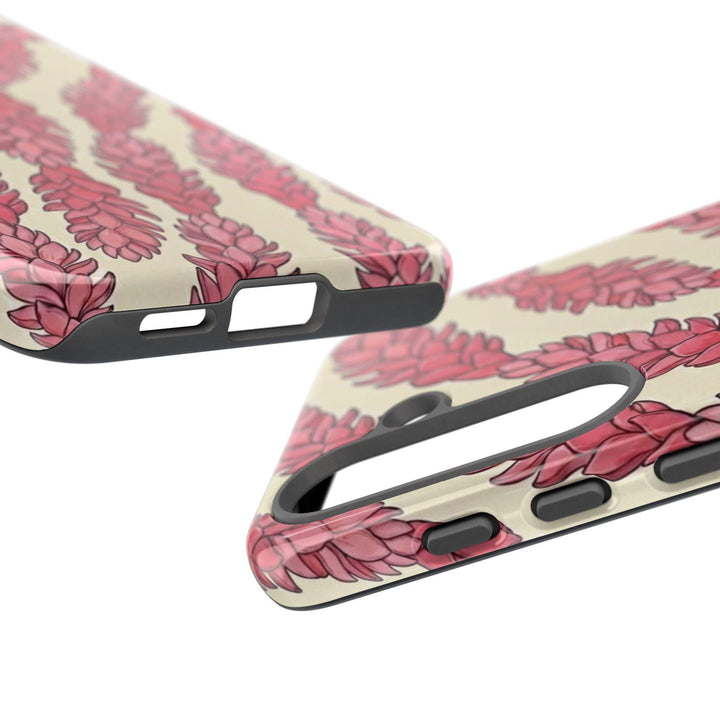 Hawaiian Red Ginger Phone Case - Vibrant Floral, Dual Layer Protection
