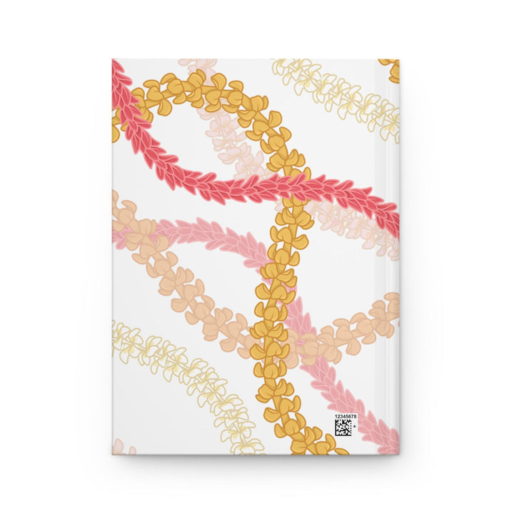 Hawaiian Flower Lei Hardcover Journal | 150 Lined Pages & Personalised Floral Notebook