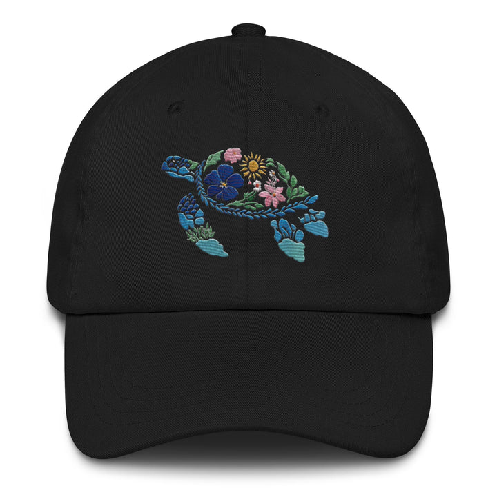 Sea Turtle Hat – Embroidered Cap With Adjustable Strap | Cotton Twill Dad Hat Style