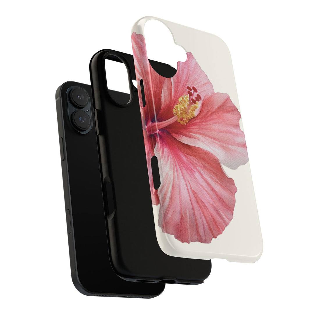 Hawaiian Phone Case – Durable Dual-Layer Tropical Phone Cover with Vibrant Hibiscus Design