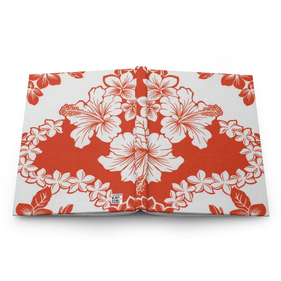 Hapuna Beach Hard Cover Journal | Tropical Hibiscus Lined Notebook