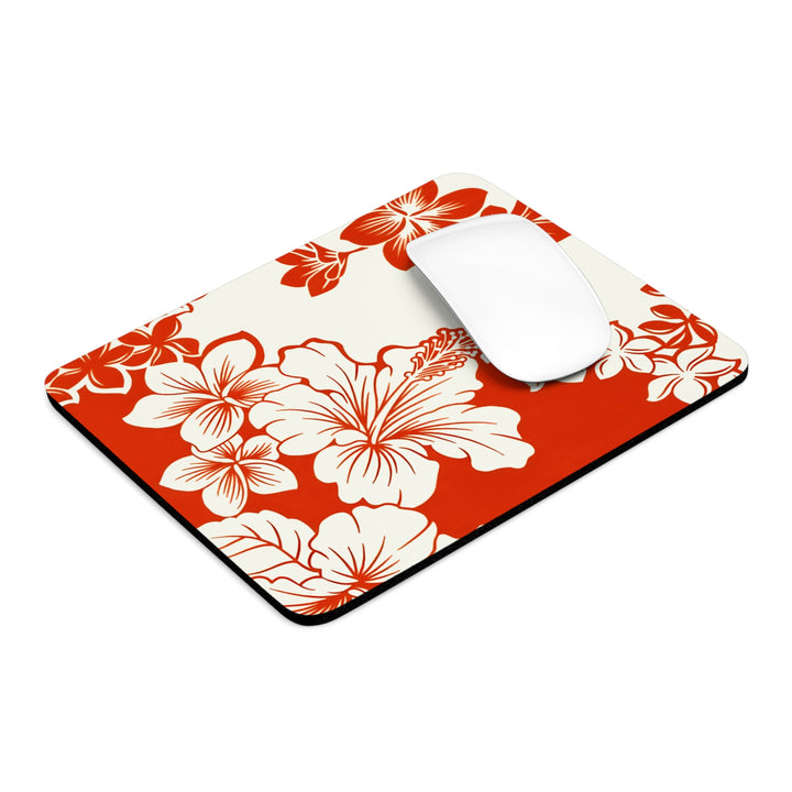 Tropical Mouse Pad - Premium Hibiscus Neoprene w/ Wrist Support