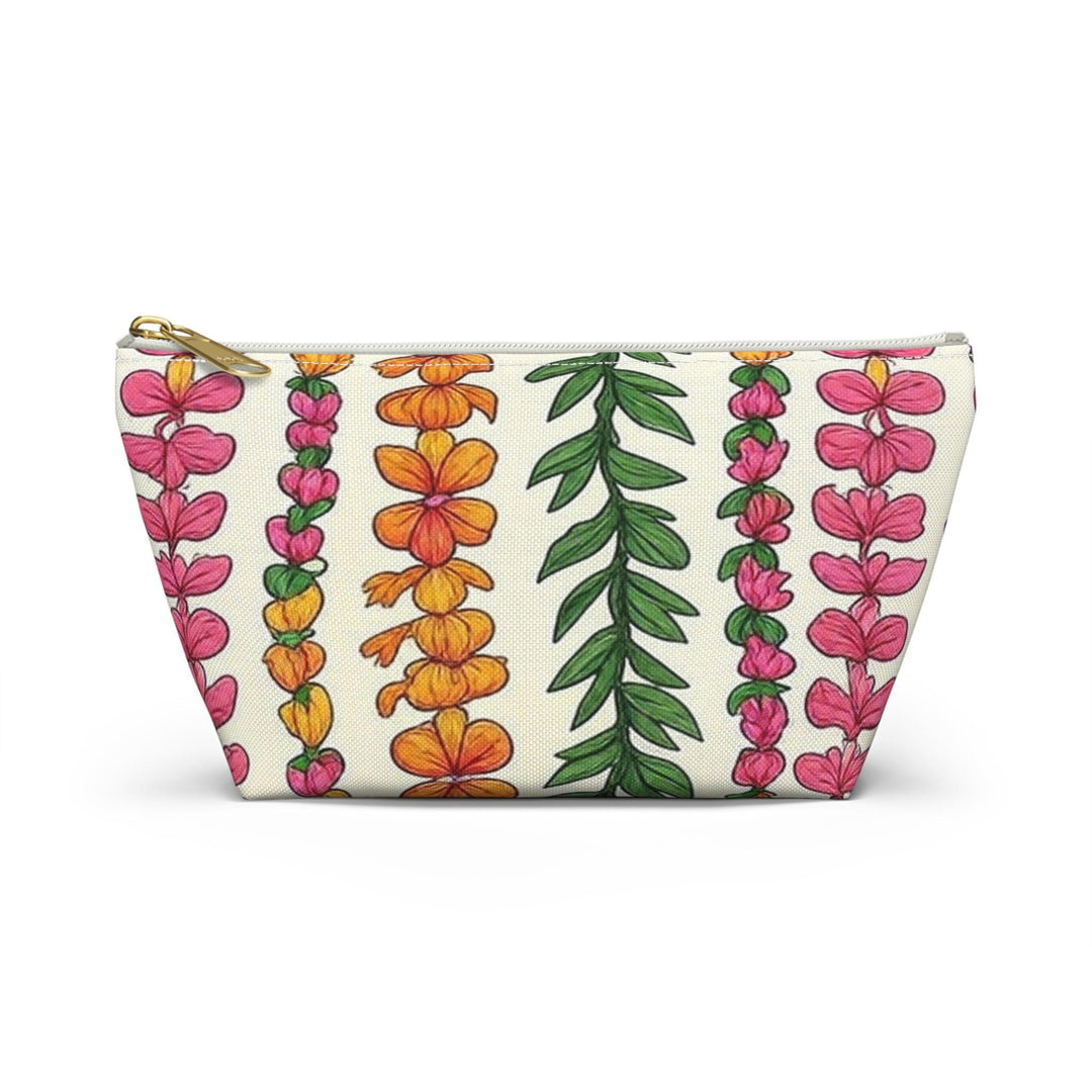 Hawaiian Lei Luxury Accessory Pouch – Tropical Floral Makeup & Travel Ba