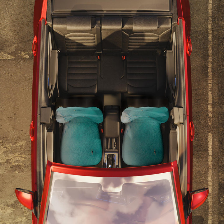 Byron Bay Car Seat Covers (Set of 2) | Universal Fit Aerial Beach Photography & Fade Resistant