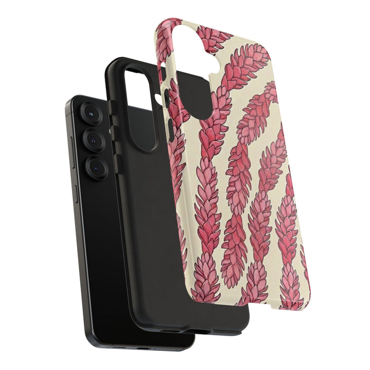 Hawaiian Red Ginger Phone Case - Vibrant Floral, Dual Layer Protection