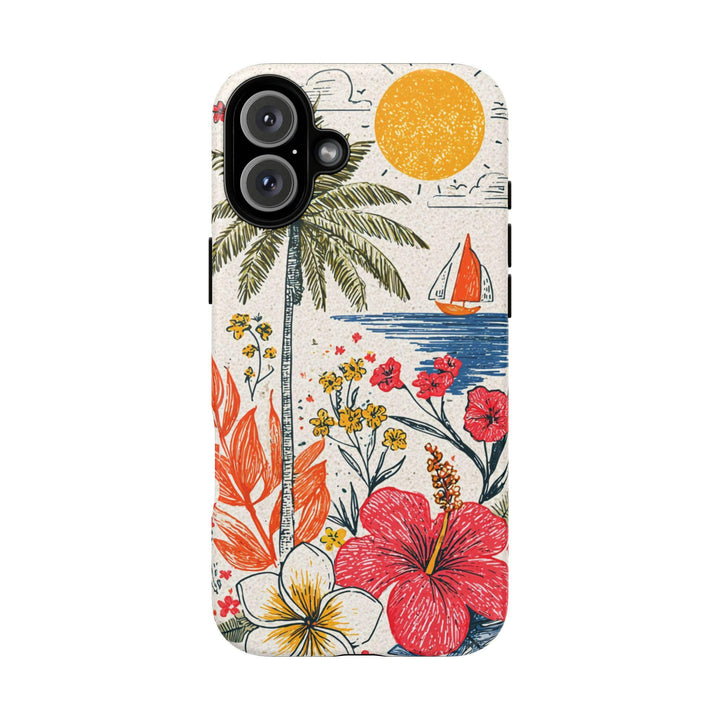 Tough Phone Case - Durable Dual Layer Phone Drop Protection With Vibrant Watercolor Design
