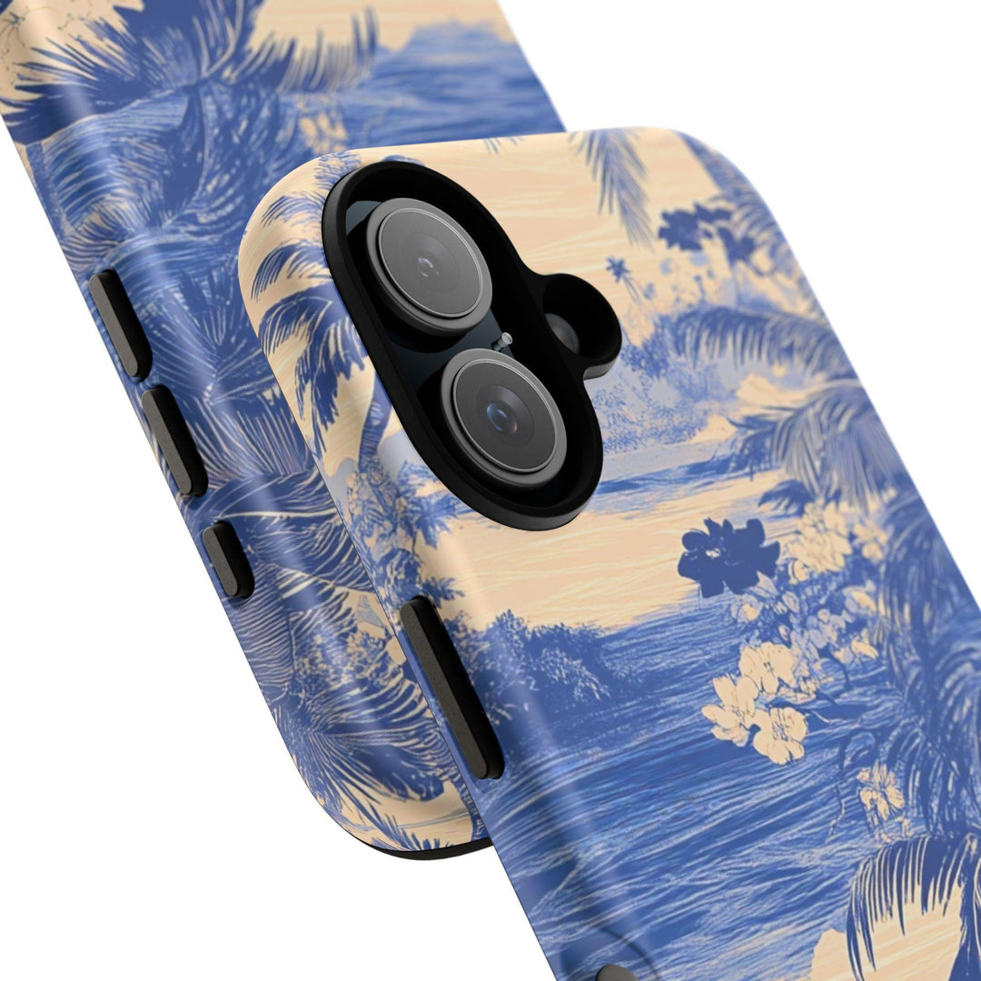 Tough Phone Case | Vintage Hawaiian Palm Tree Print for iPhone & Samsung