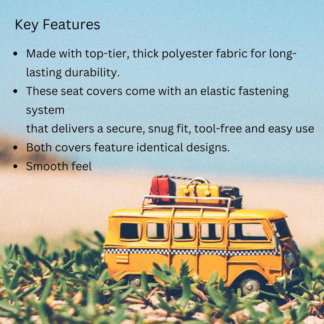 Hawaiian Car Seat Covers – Tropical Flower Lei Design | Universal Fit Seats