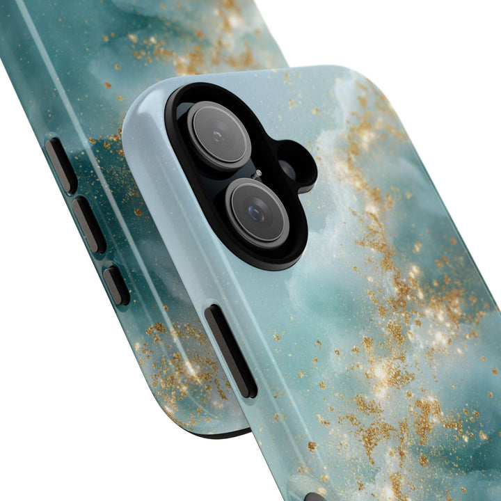 Tough Dual Layer Phone Case | Abstract Ocean Art for iPhone & Samsung