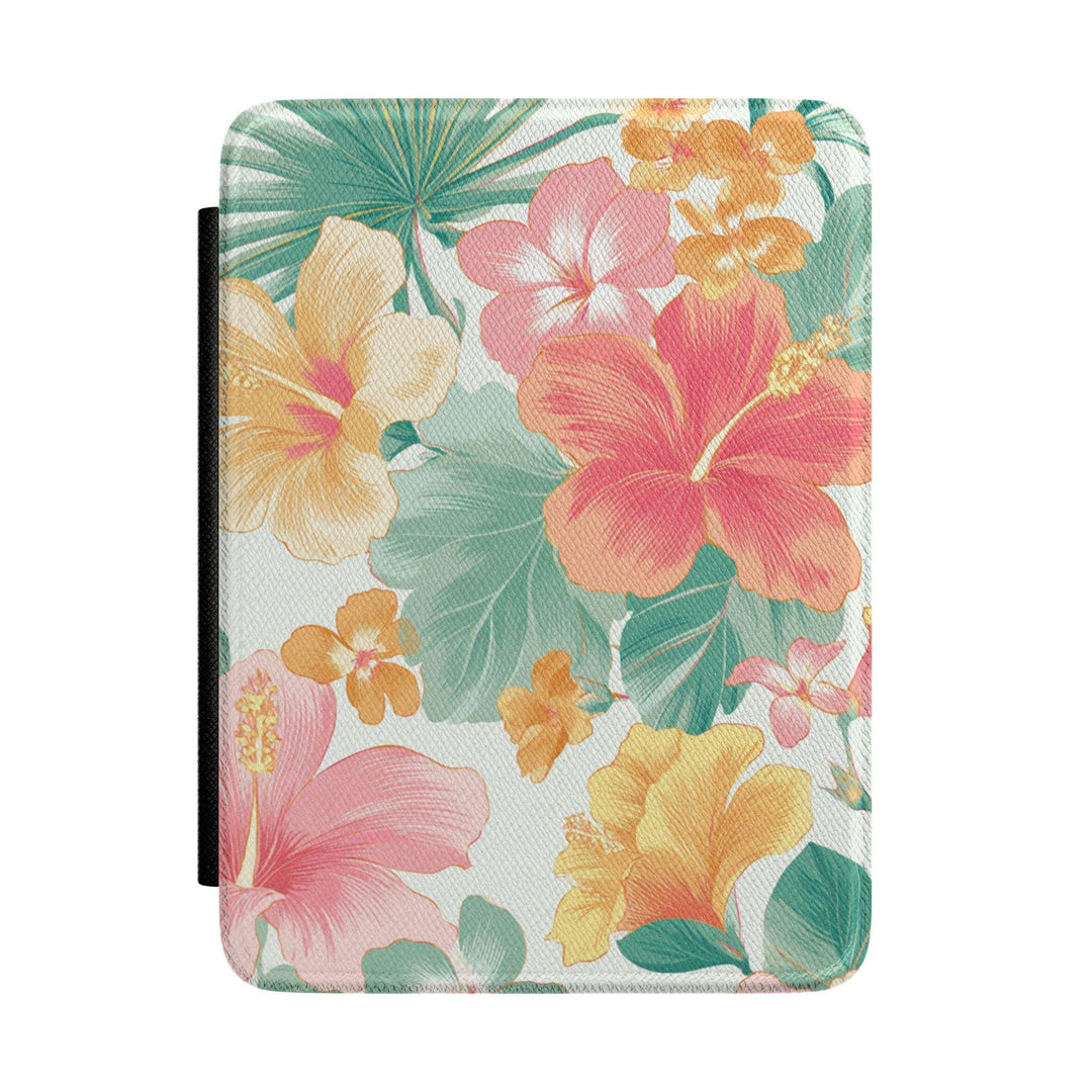 Tropical Hibiscus Kindle Case with Hand Strap, Fits Paperwhite 7" & Colorsoft 7" (2024-2025)