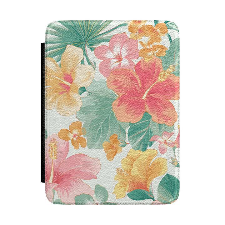 Tropical Hibiscus Kindle Case with Hand Strap, Fits Paperwhite 7" & Colorsoft 7" (2024-2025)