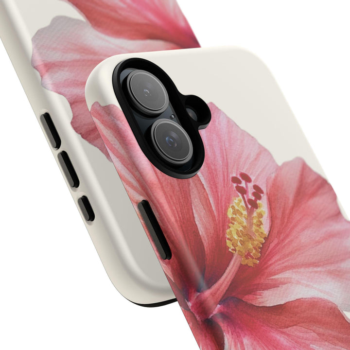 Hawaiian Phone Case – Durable Dual-Layer Tropical Phone Cover with Vibrant Hibiscus Design