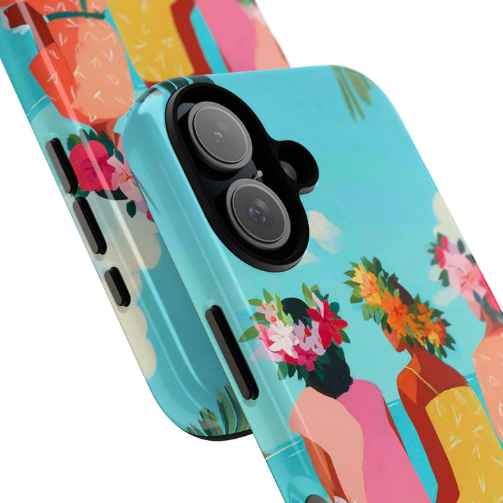 Ohana Phone Case - Heavy Duty Protective Cover with Polynesian Art & Shock Absorbing Liner