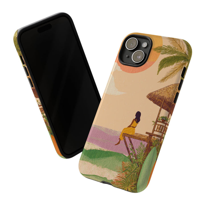 Tough Dual Layer Phone Case | Island Dreamer Coastal Boho Design for iPhone & Samsung