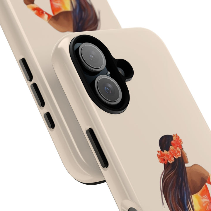 Polynesian Phone Case | Durable iPhone Case with Floral Design & Wireless Charging Compatible