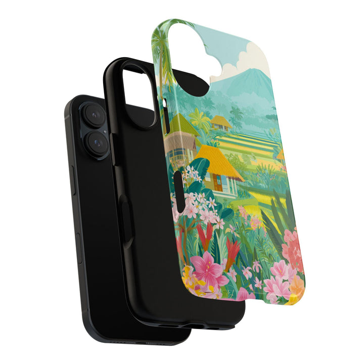 Ubud Tough Phone Case | Vintage Tropical Design for iPhone & Samsung