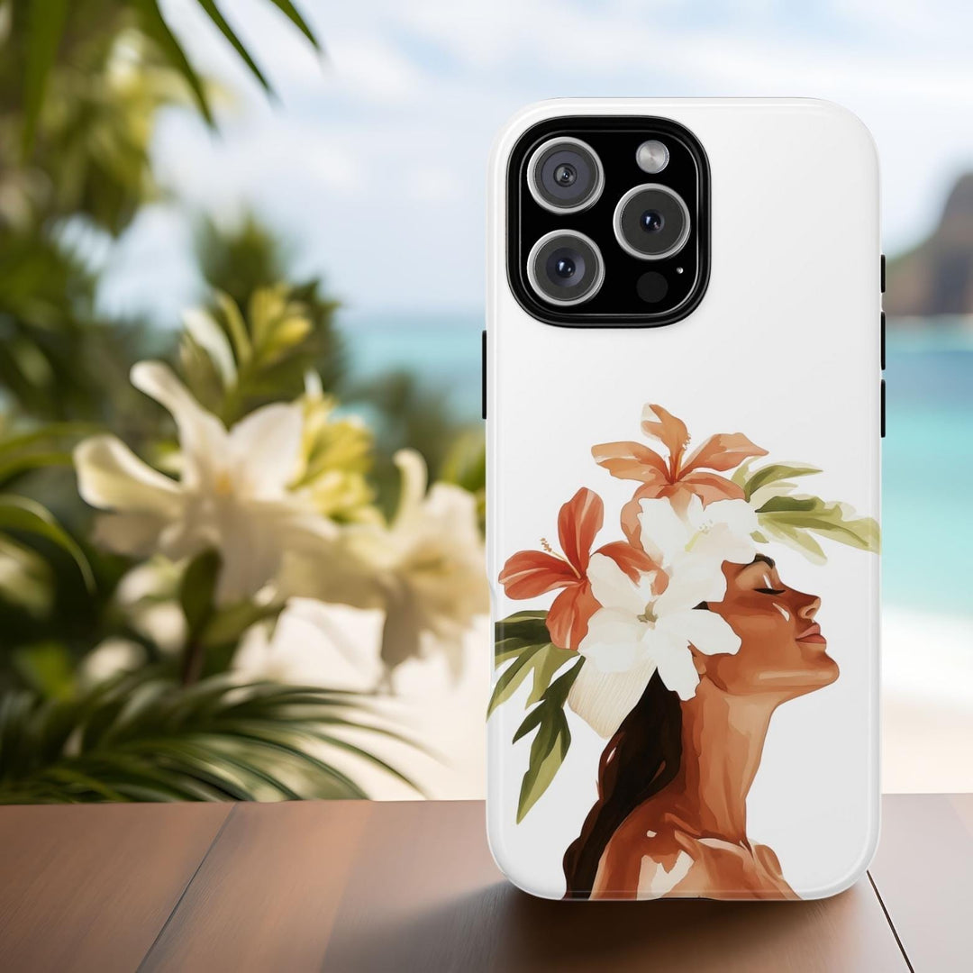Island Vibes Phone Case: Abstract Hawaiian Art (iPhone & Samsung Models)