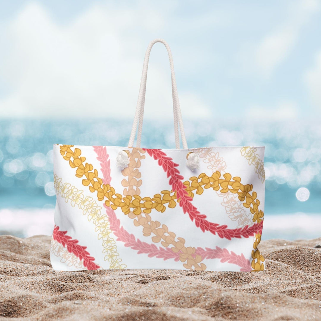 Hawaiian Flower Lei Weekender Travel Bag | Durable Lightweight Beach & Carry-On Tote