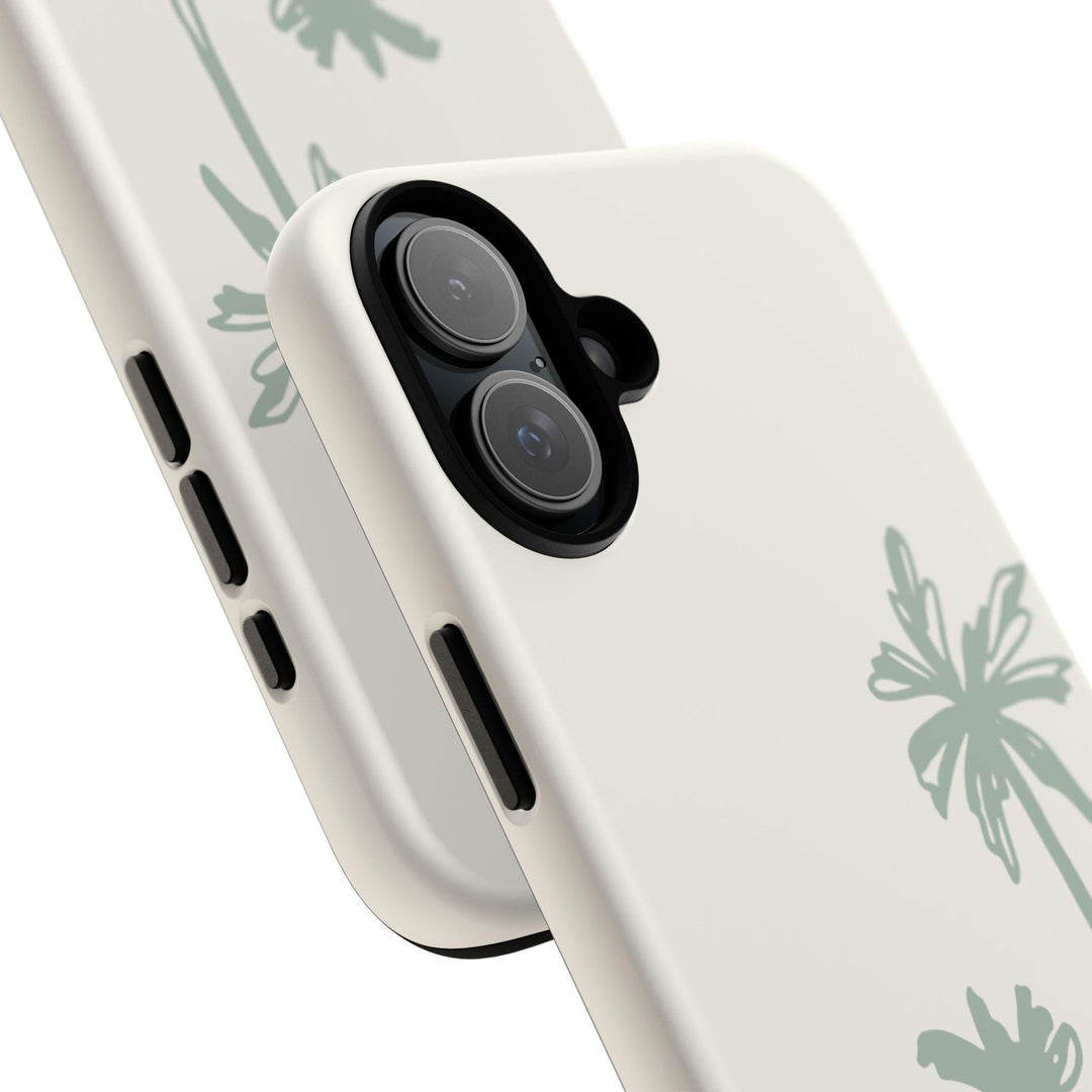 Palm Tree Phone Case, Durable Dual-Layer Protective Phone Shell, Tropical Beach Style Cover