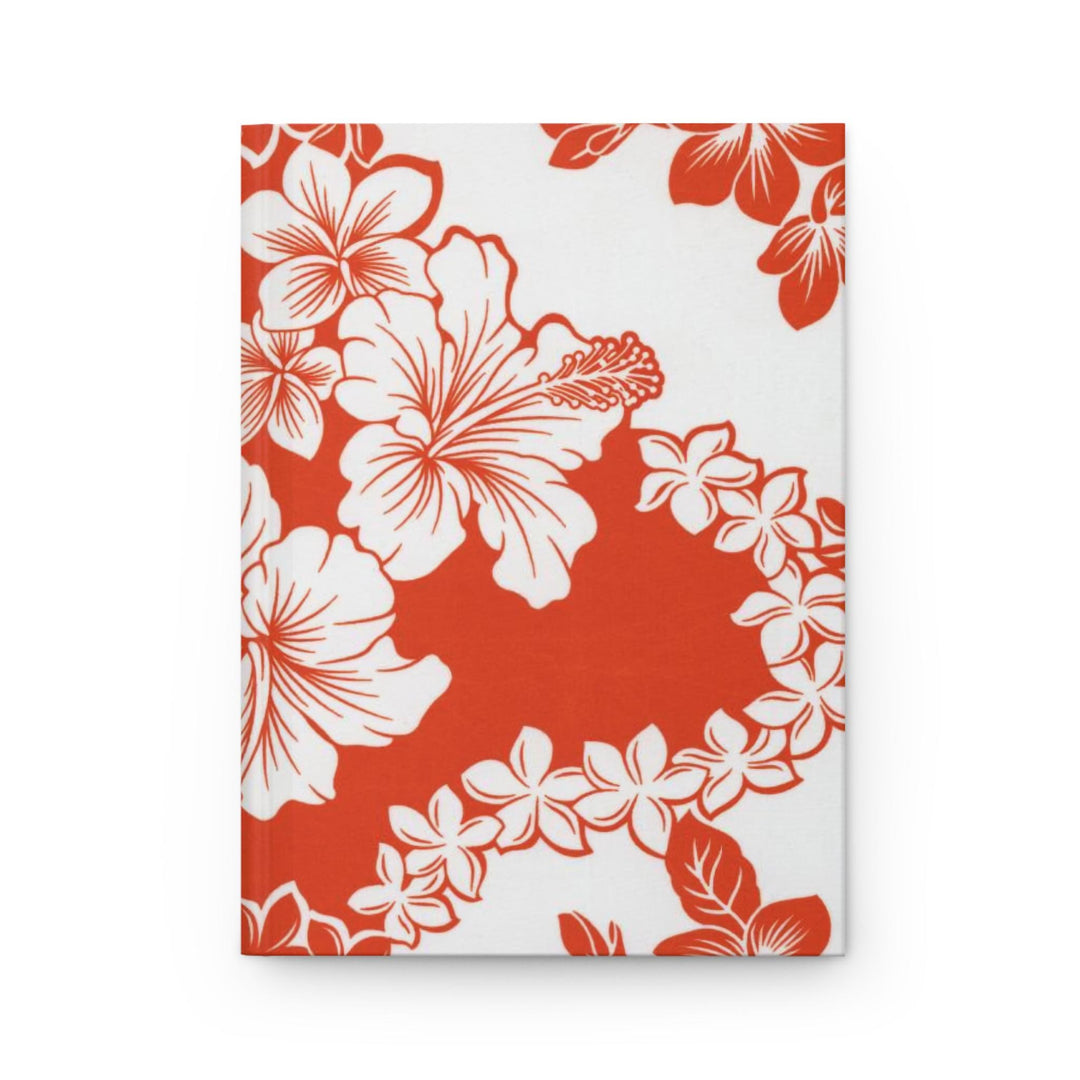 Hapuna Beach Hard Cover Journal | Tropical Hibiscus Lined Notebook