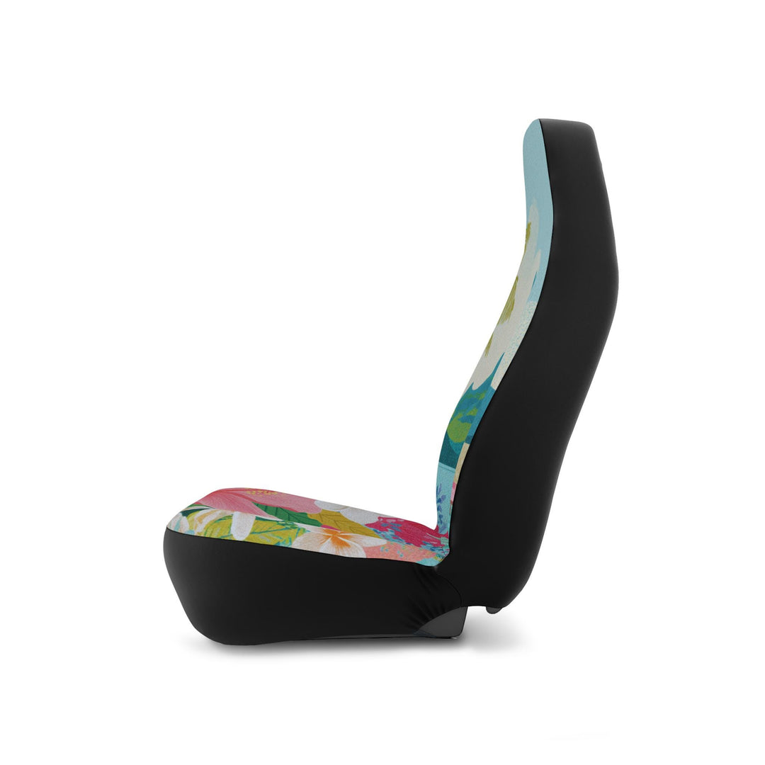 Bora Bora Car Seat Covers – Universal Fit Front Seat Protectors With Abstract Tropical Design
