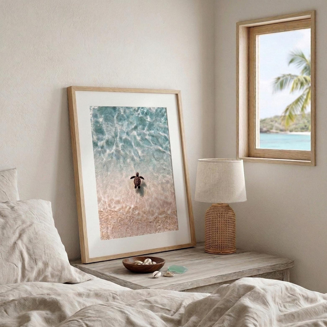 "Little Honu" Baby Sea Turtle Watercolour Poster