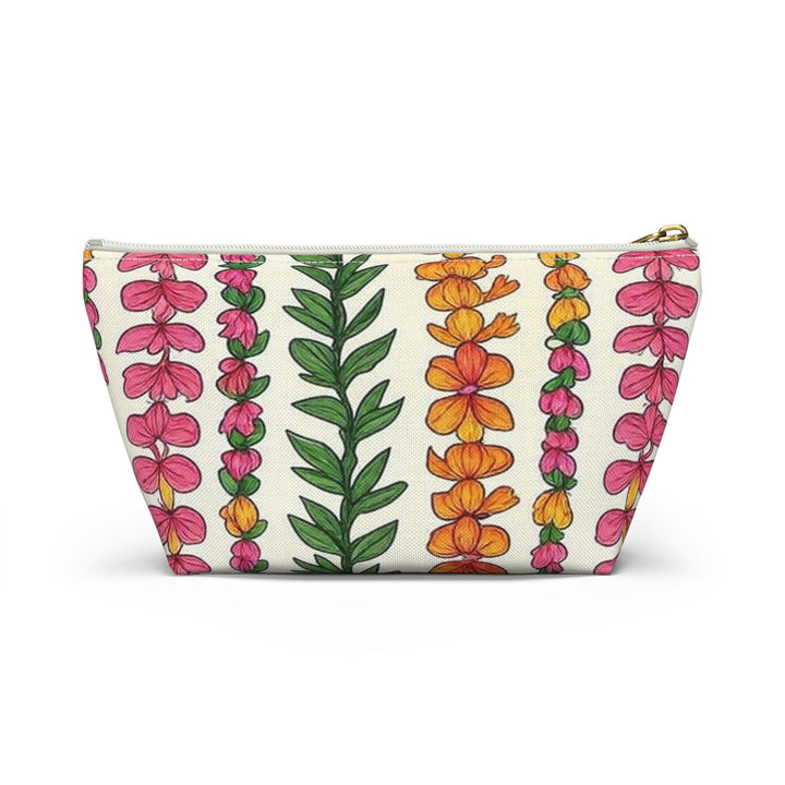 Hawaiian Lei Luxury Accessory Pouch – Tropical Floral Makeup & Travel Ba