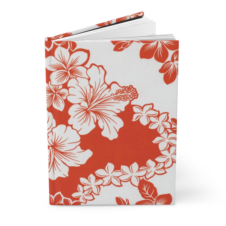 Hapuna Beach Hard Cover Journal | Tropical Hibiscus Lined Notebook
