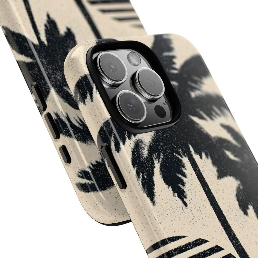 Tough Dual Layer Phone Case | Vintage Palm Tree Design for iPhone & Samsung