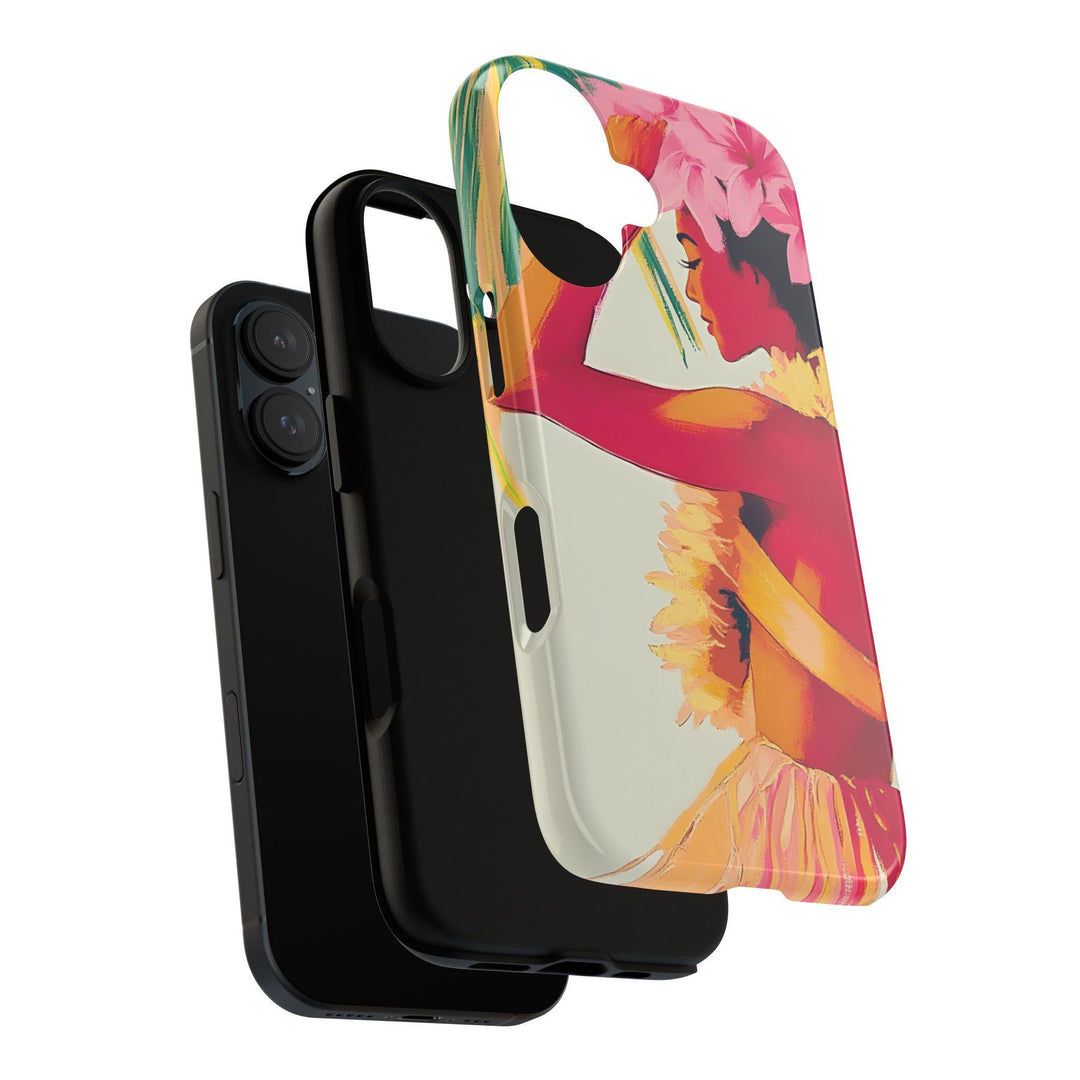 Tough Dual Layer Phone Case | Aloha Spirit Hula Girl Art for iPhone & Samsung