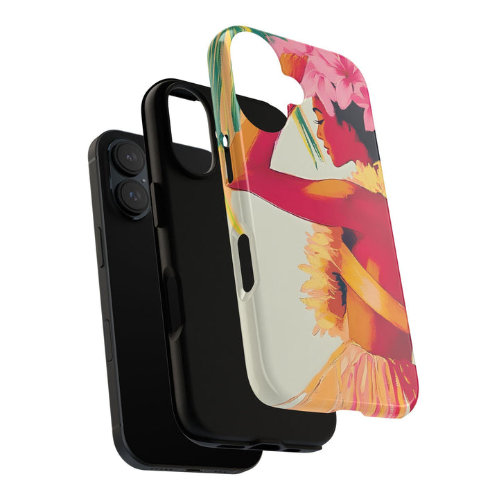 Tough Dual Layer Phone Case | Aloha Spirit Hula Girl Art for iPhone & Samsung