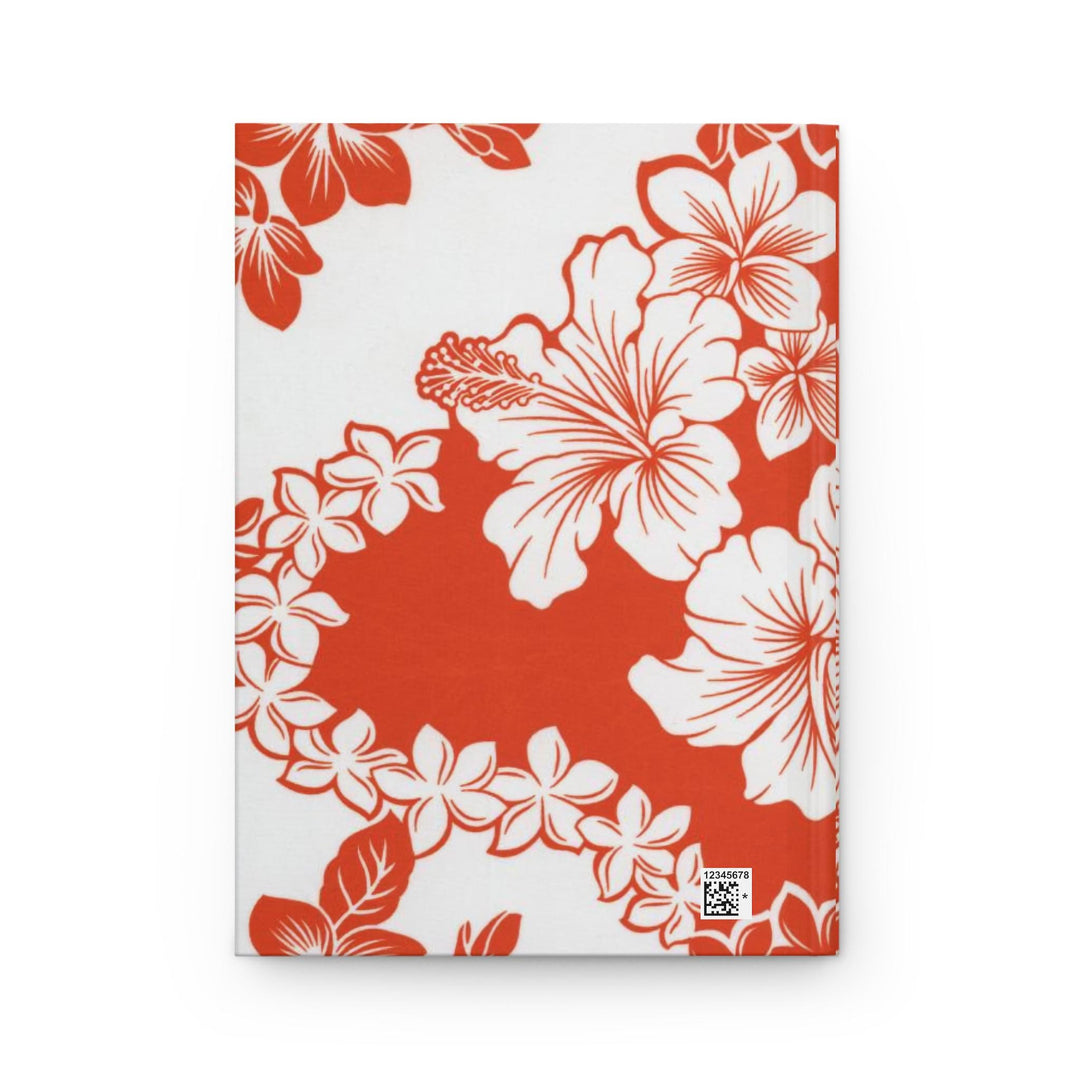 Hapuna Beach Hard Cover Journal | Tropical Hibiscus Lined Notebook