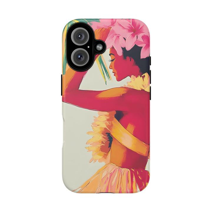 Tough Dual Layer Phone Case | Aloha Spirit Hula Girl Art for iPhone & Samsung