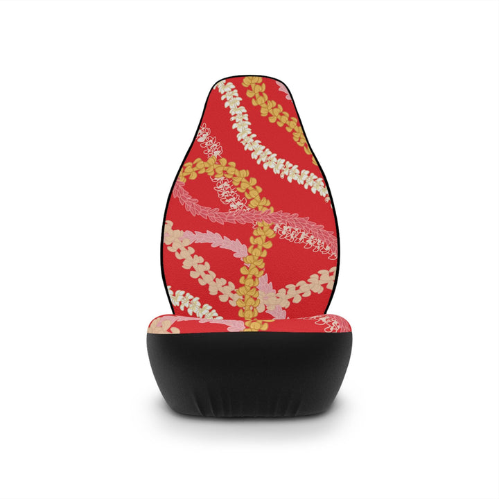 Plumeria Flower Lei Car Seat Covers (Set of 2) | Universal Fit Tropical Floral & Spill Resistant