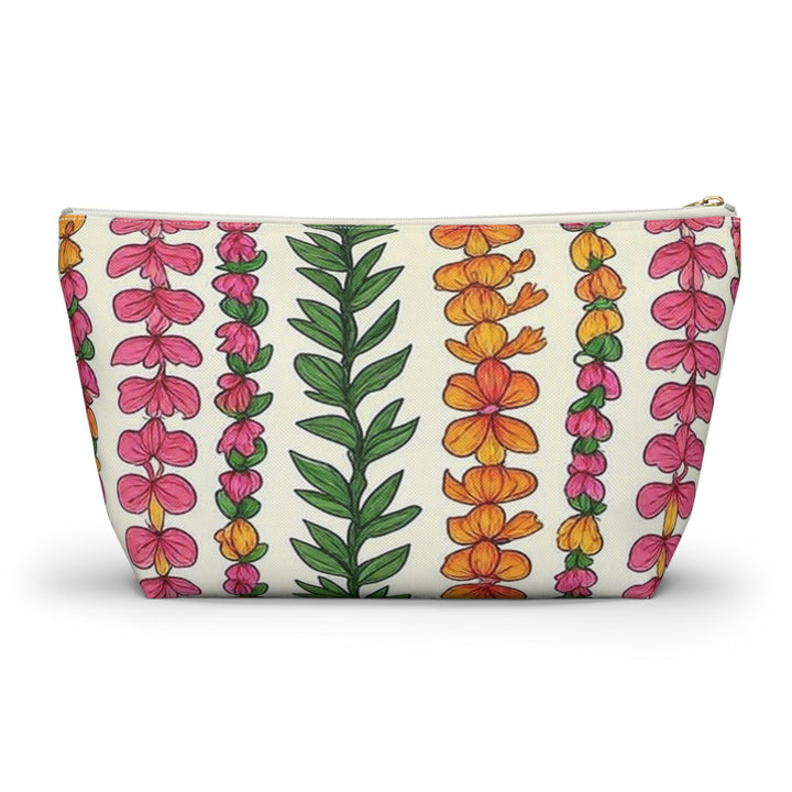 Hawaiian Lei Luxury Accessory Pouch – Tropical Floral Makeup & Travel Ba