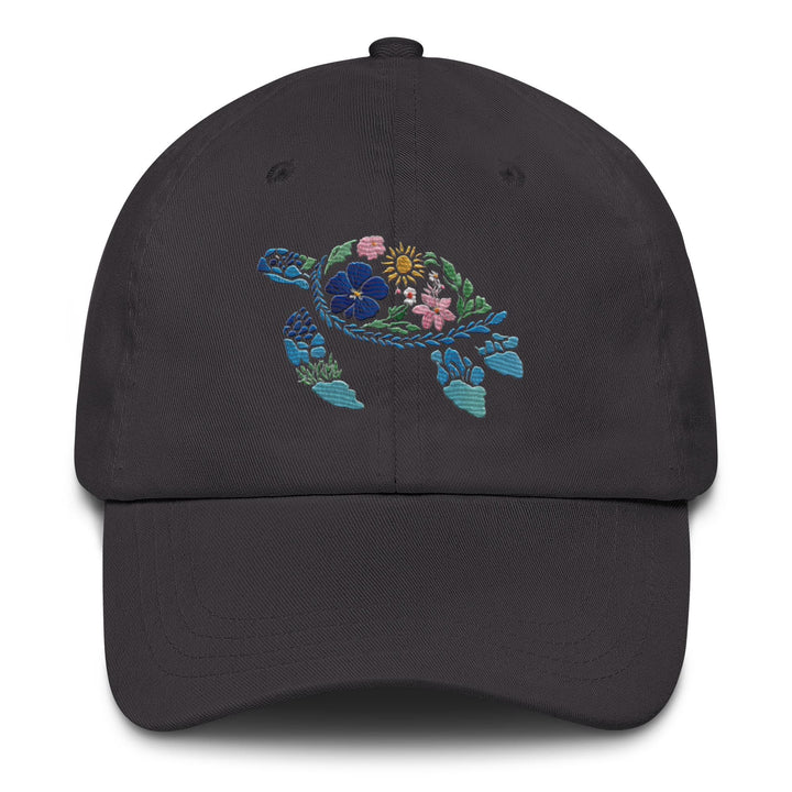 Sea Turtle Hat – Embroidered Cap With Adjustable Strap | Cotton Twill Dad Hat Style