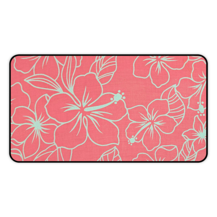 Hawaiian Hibiscus Desk Mat | Anti-Slip Neoprene Home Office Mouse Pad