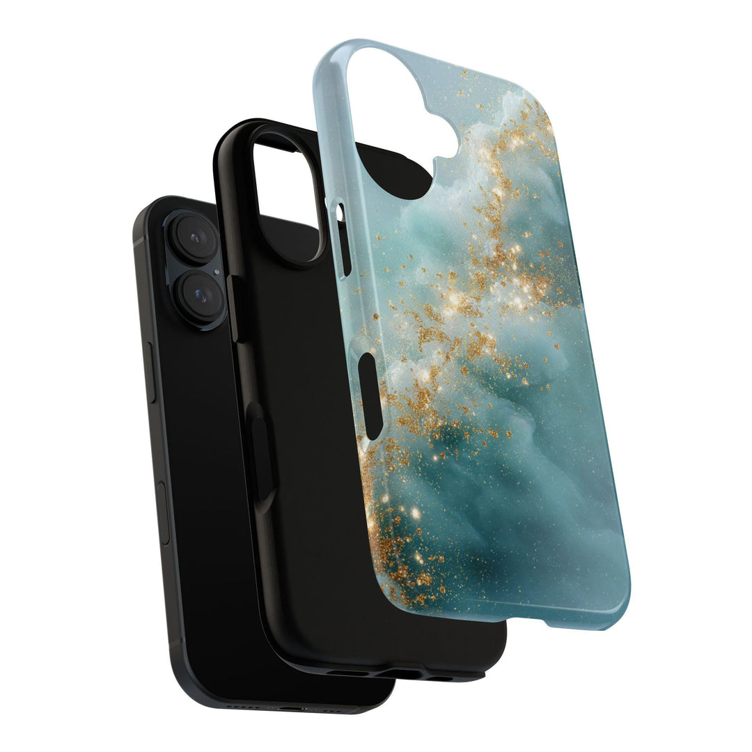 Tough Dual Layer Phone Case | Abstract Ocean Art for iPhone & Samsung