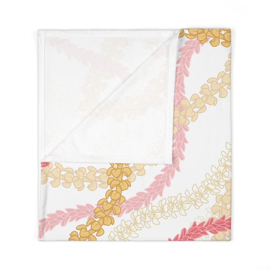 Hawaiian Baby Swaddle Blanket | Soft Breathable Jersey Polyester with Flower Lei Design