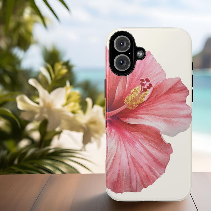 Hawaiian Phone Case – Durable Dual-Layer Tropical Phone Cover with Vibrant Hibiscus Design