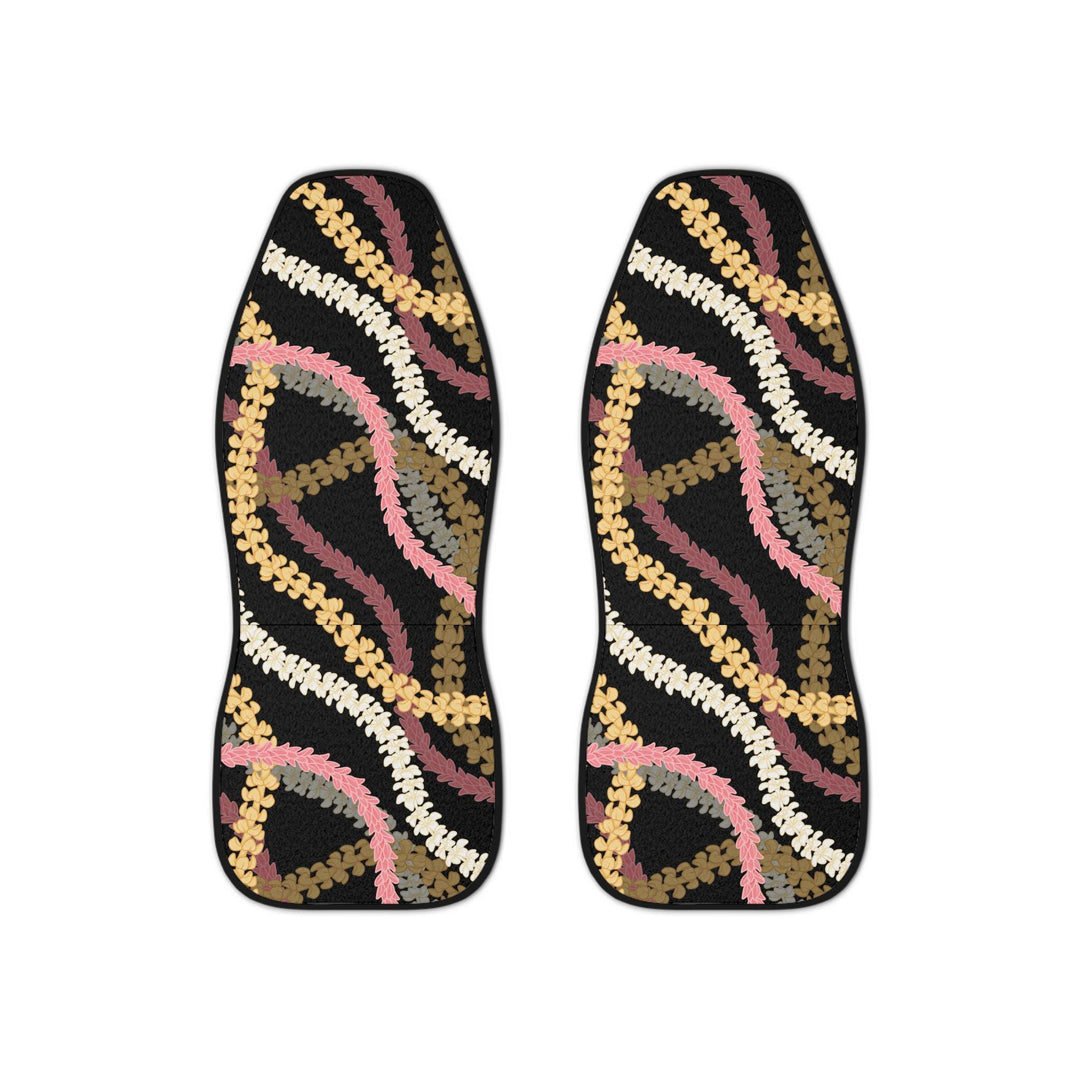 Plumeria Lei Car Seat Covers (Set of 2) | Universal Fit Breathable Tropical Floral Protection