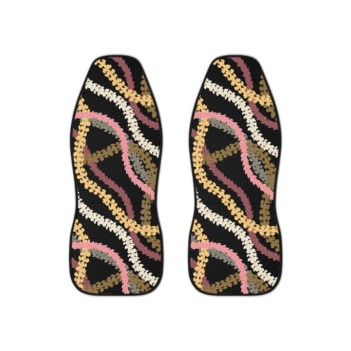 Plumeria Lei Car Seat Covers (Set of 2) | Universal Fit Breathable Tropical Floral Protection