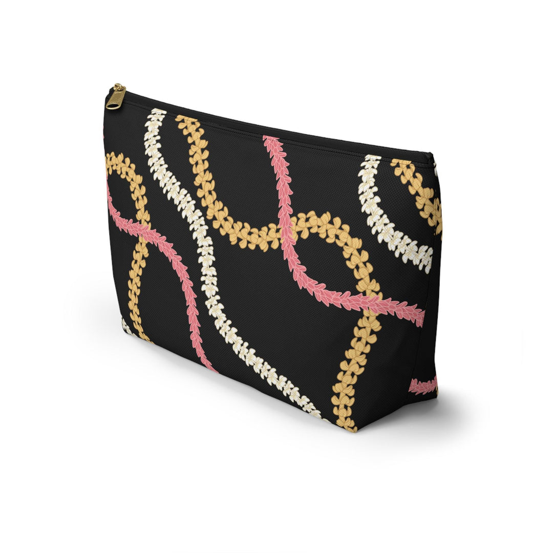 Hawaiian Lei Accessory Pouch, Tropical Floral Makeup Bag, Bridesmaid Gift